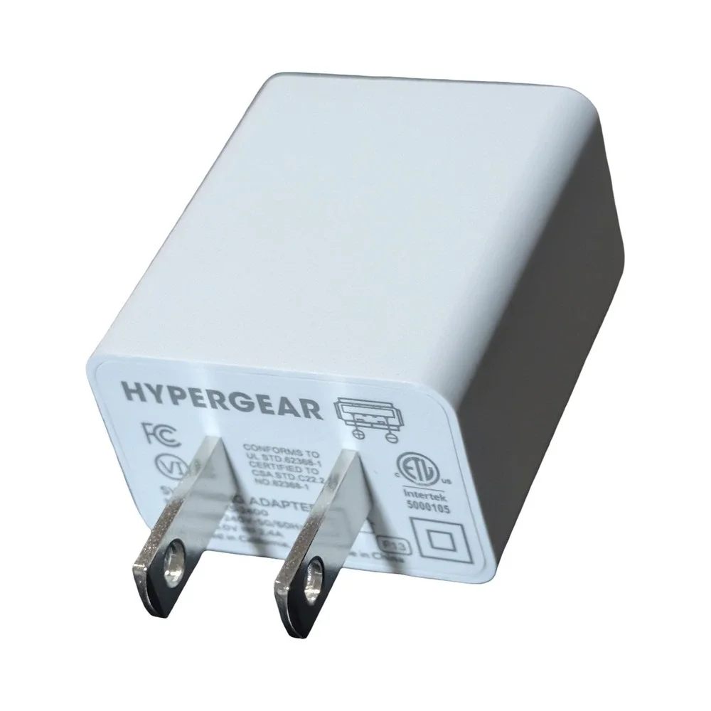 Oo9U HyperGear - High Speed 12W USB Wall Charger for iPhones & Tablets‎ - White